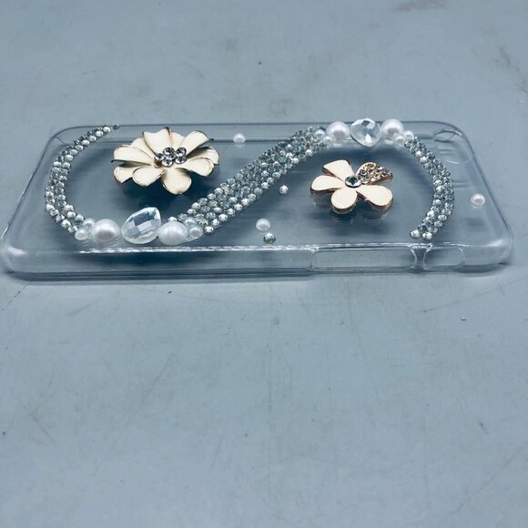 Phone case 6s embellished floral bling clear READ - Picture 5 of 5